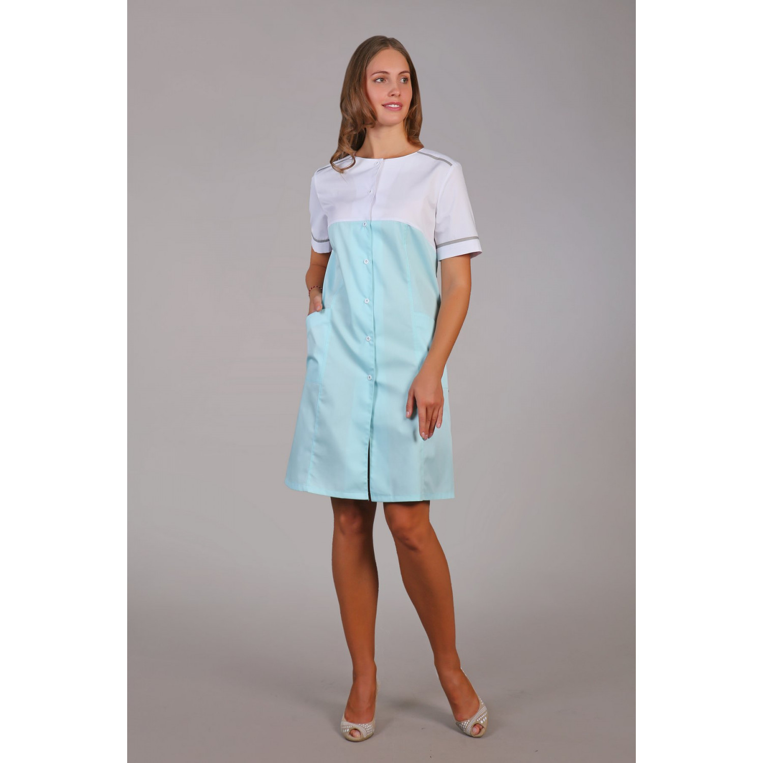 Халат медицинский жен. М-030 ткань Элит-145