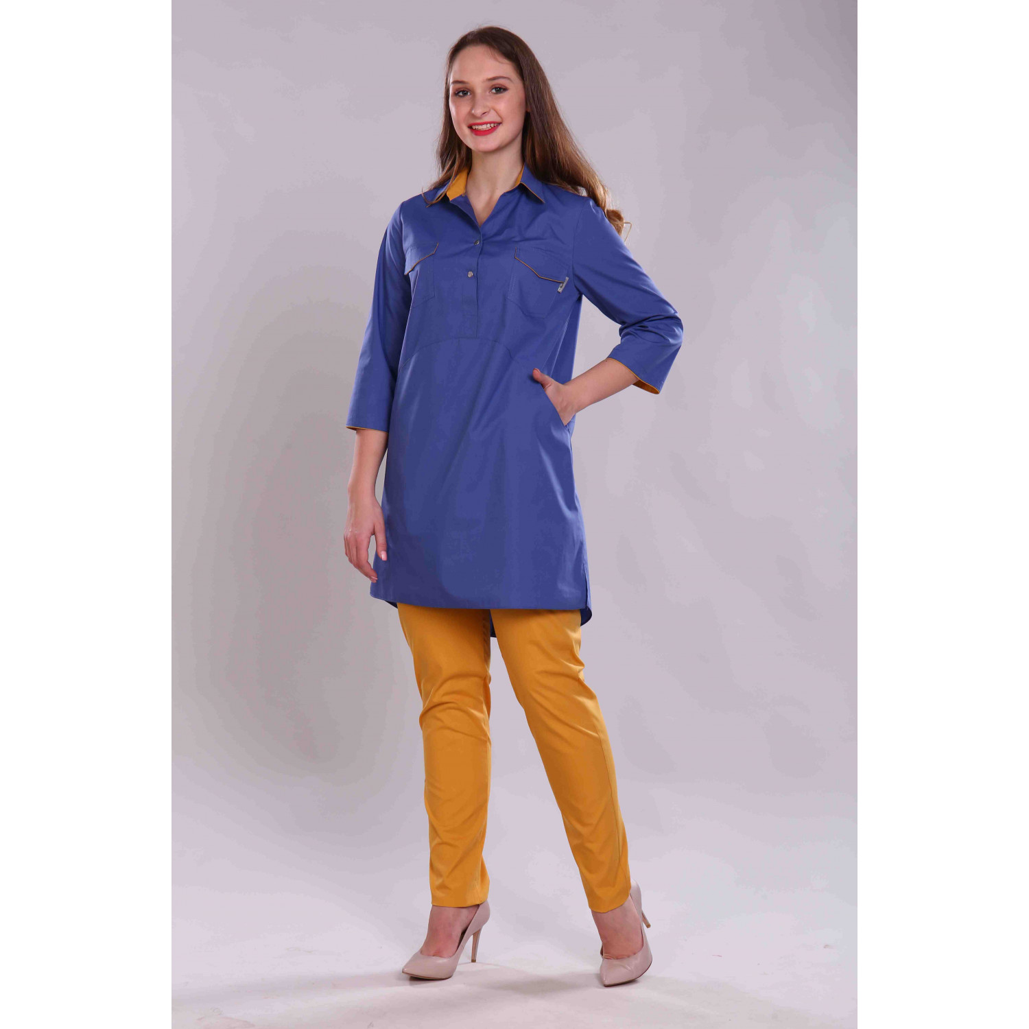 Рубашка медицинская жен. М-245 ткань Тиси