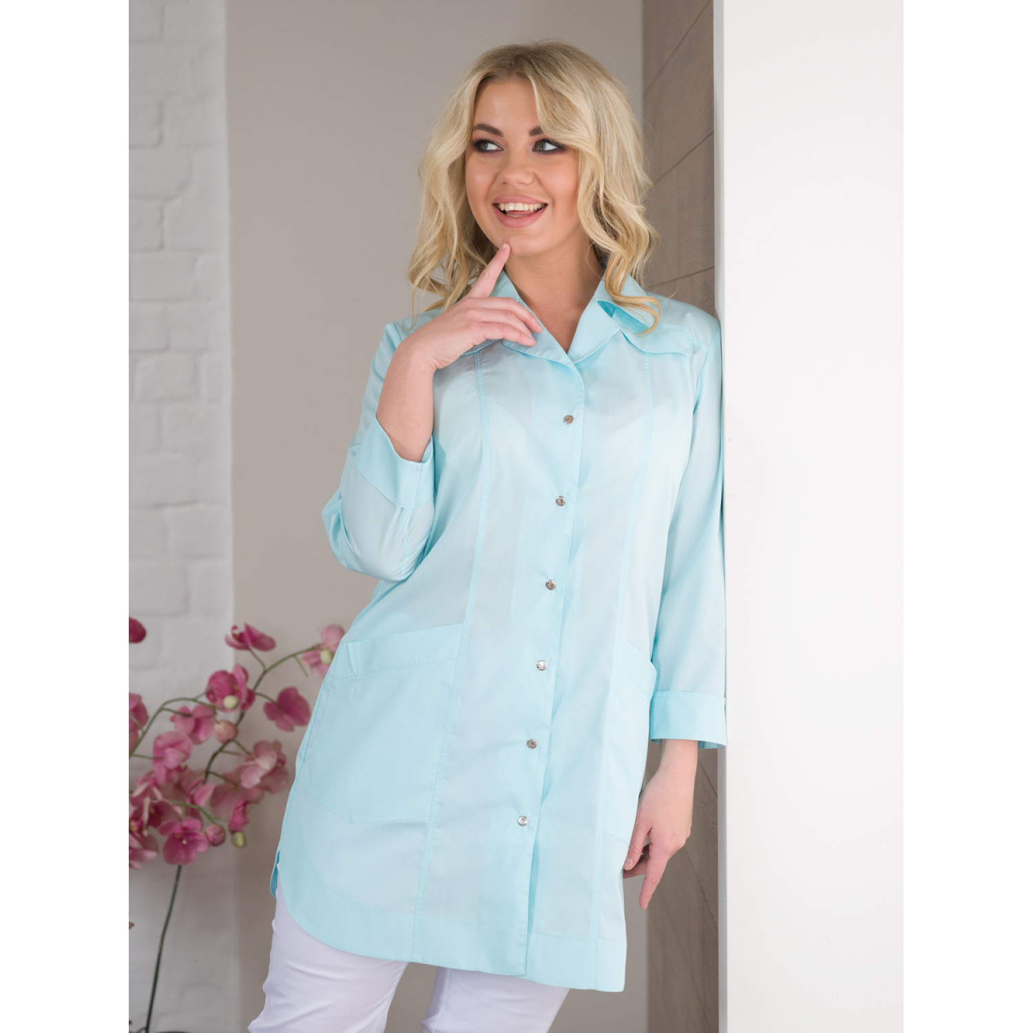 Рубашка М-284-2 ткань Тиси