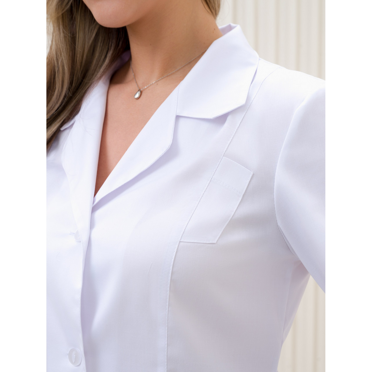 Халат медицинский жен. М-05-0 ткань Элит/Стрейч