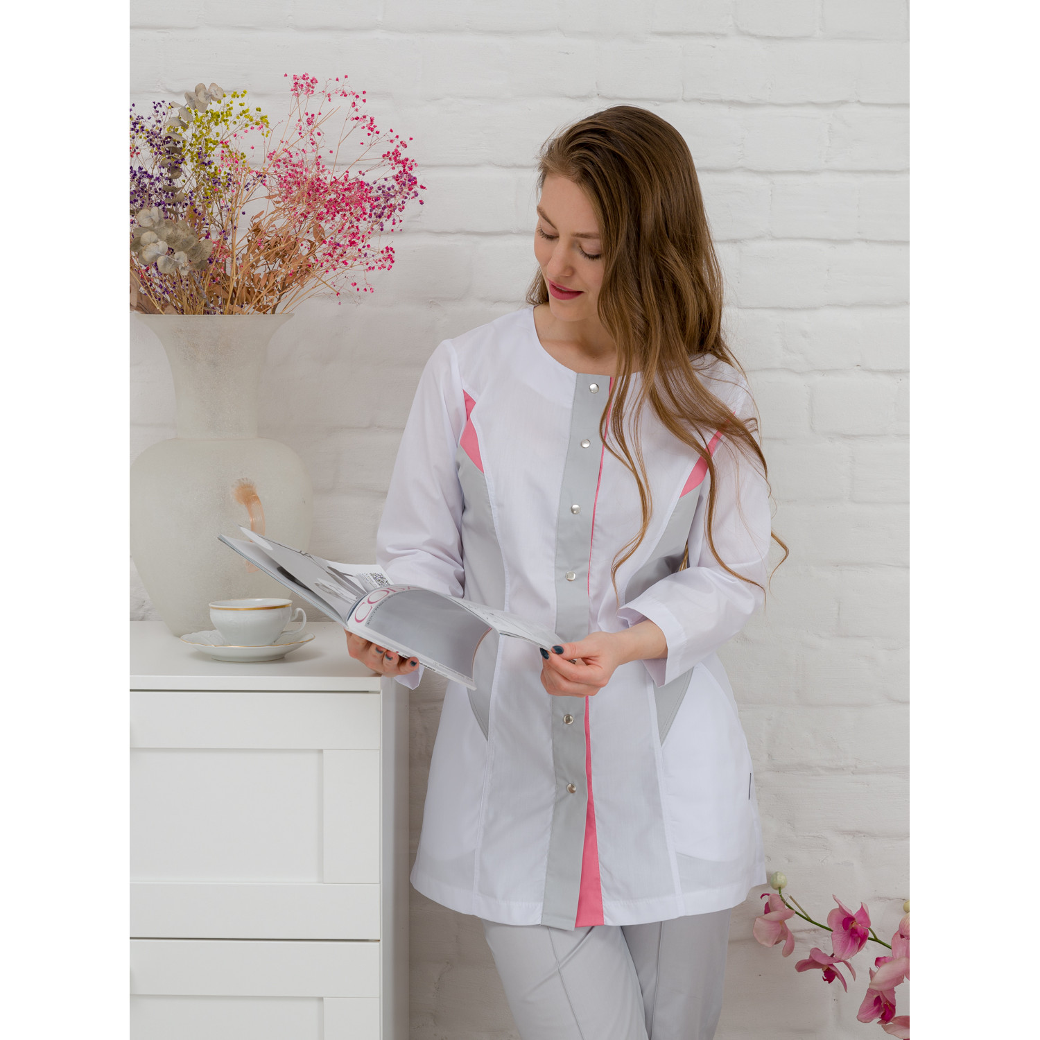 Костюм медицинский жен. М-129-34/63 ткань Тиси