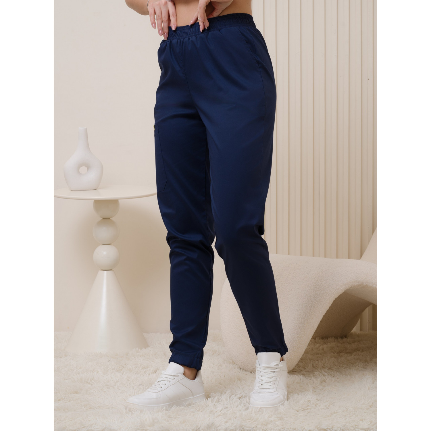 Брюки медицинские жен. М-319-63 ткань Элит-145/Стрейч