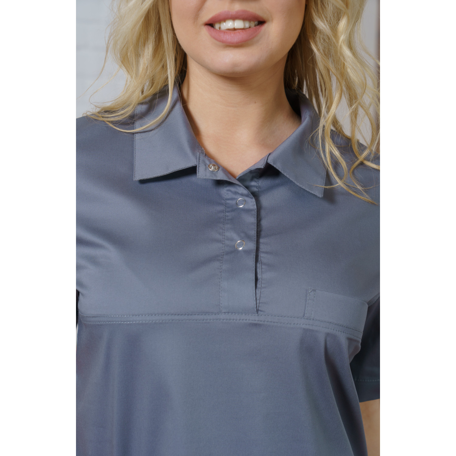 Халат-платье медицинское жен. М-502-73 ткань Элит-145/Стрейч