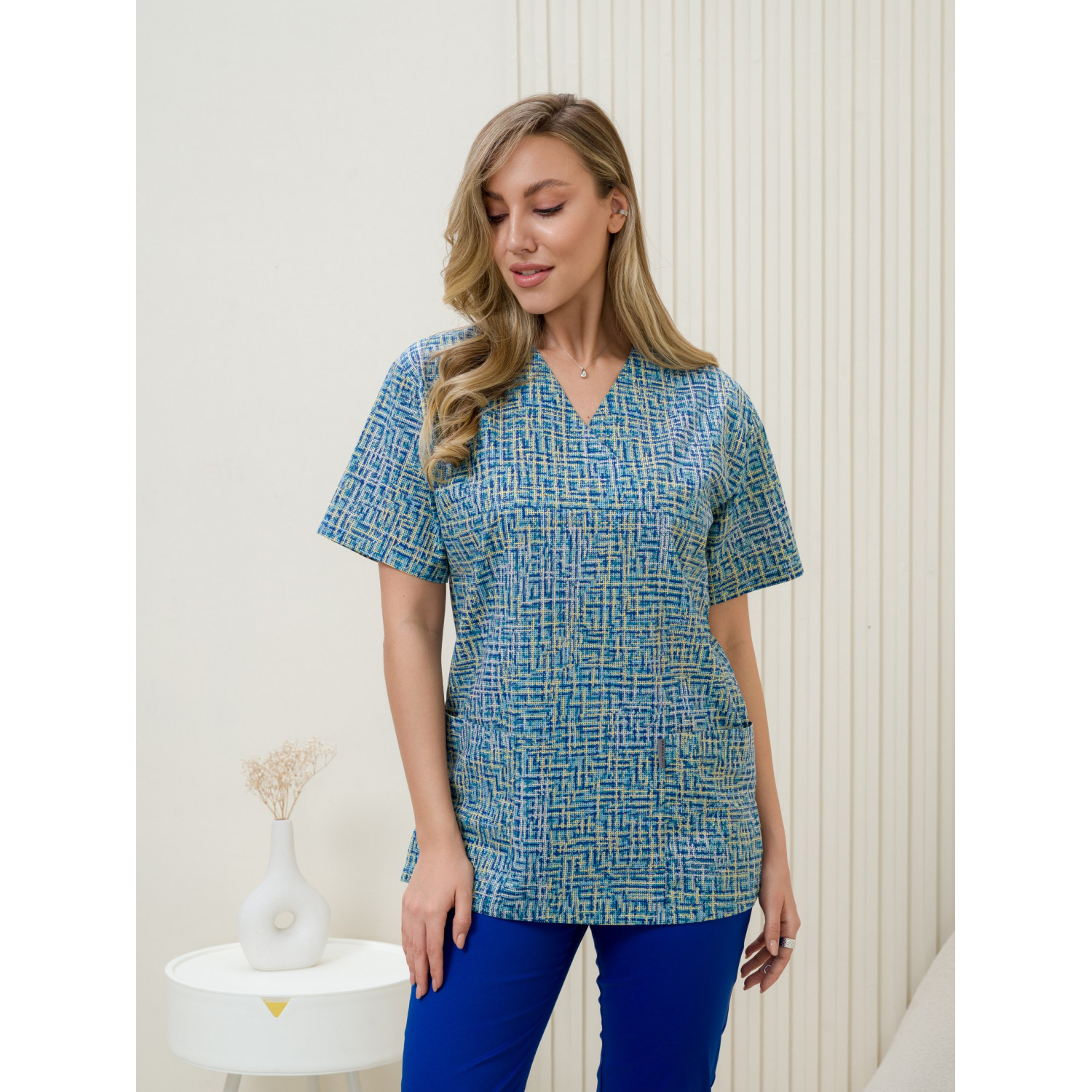 Рубашка мед. М-201-13367 ткань Поплин