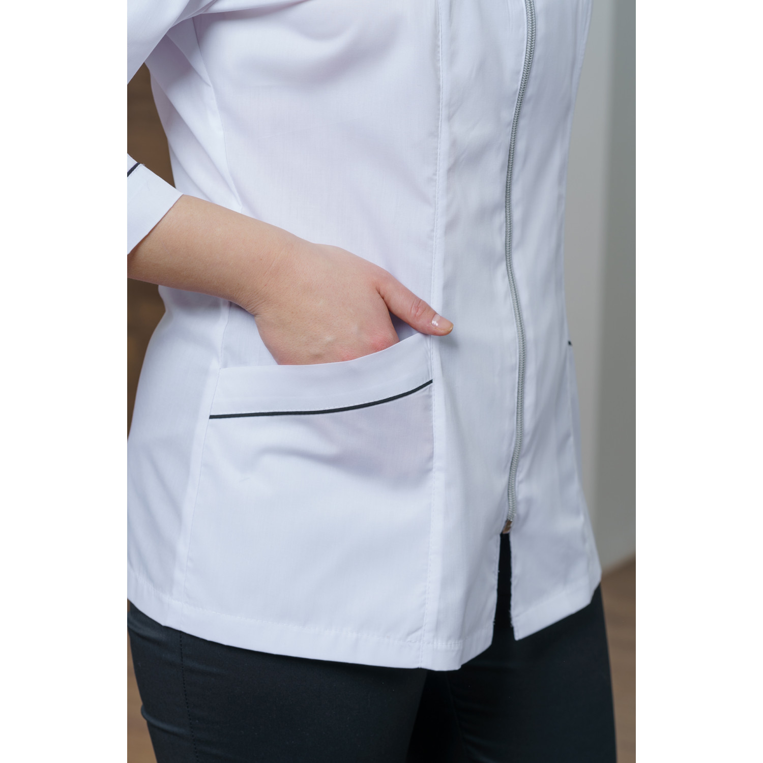 Рубашка мед. жен. М-262(124) ткань Тиси