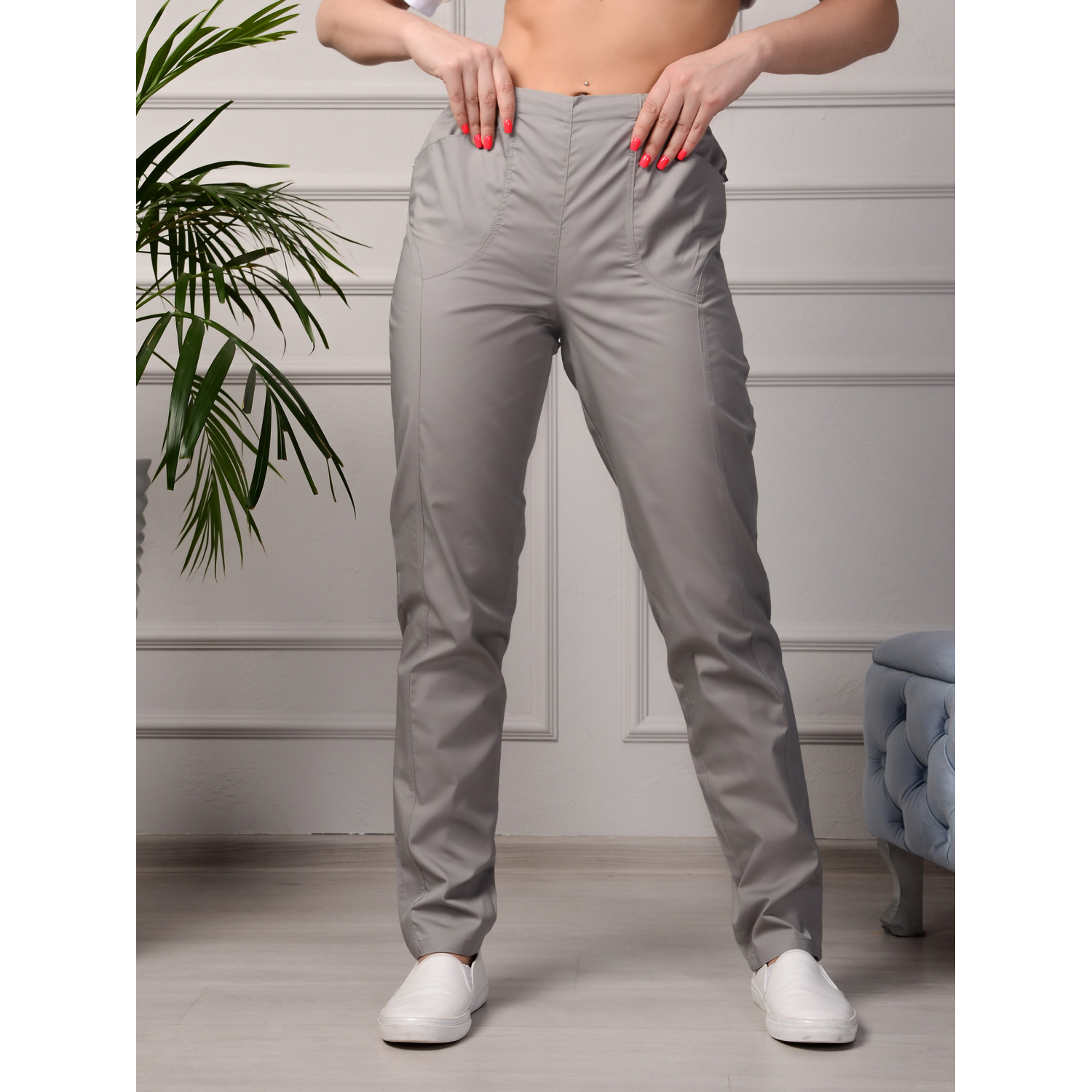 Брюки медицинские жен. Цветные М-302 ткань Элит-145