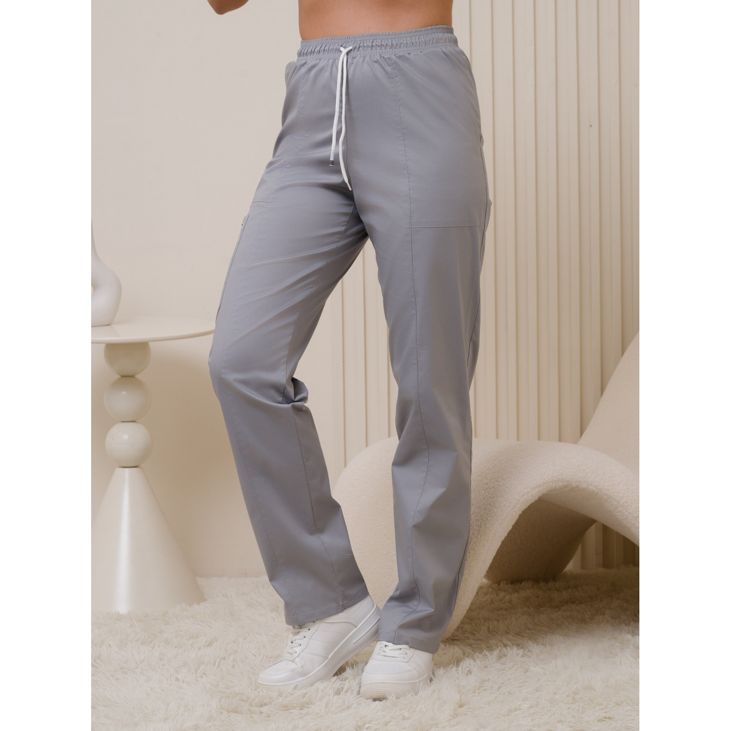 Брюки медицинские жен. М-318-39 ткань Элит-145/Стрейч