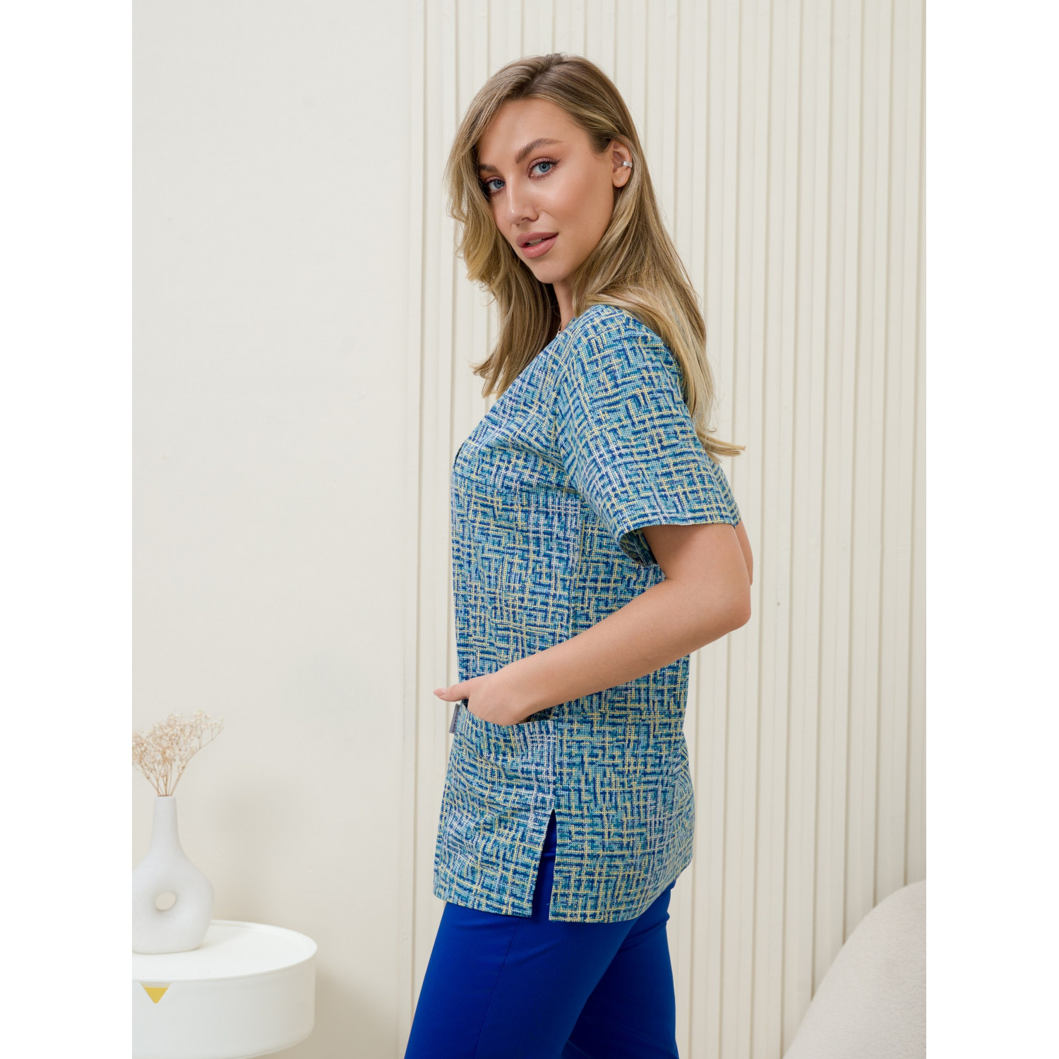 Рубашка мед. М-201-13367 ткань Поплин