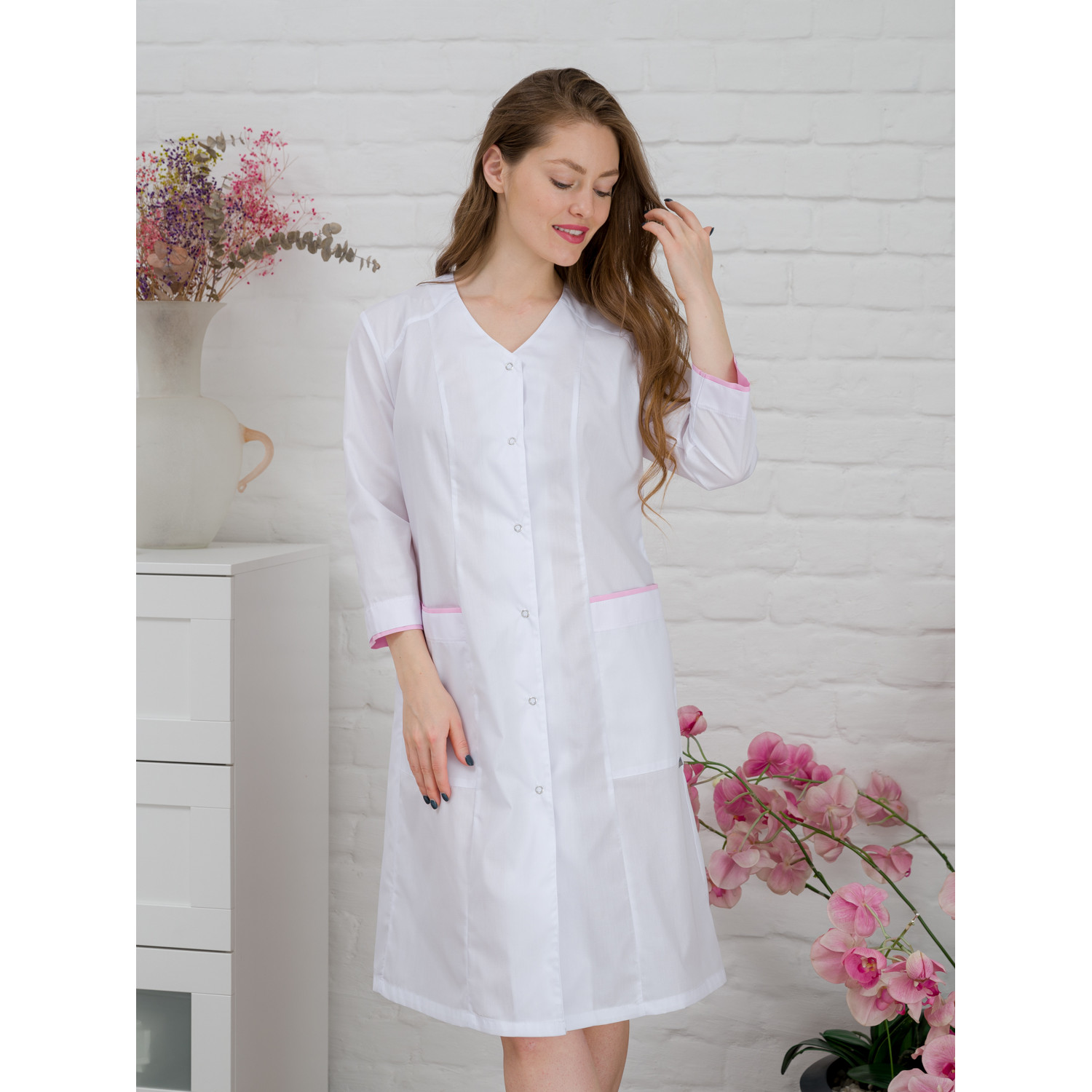 Халат медицинский жен. М-038(34) ткань Тиси