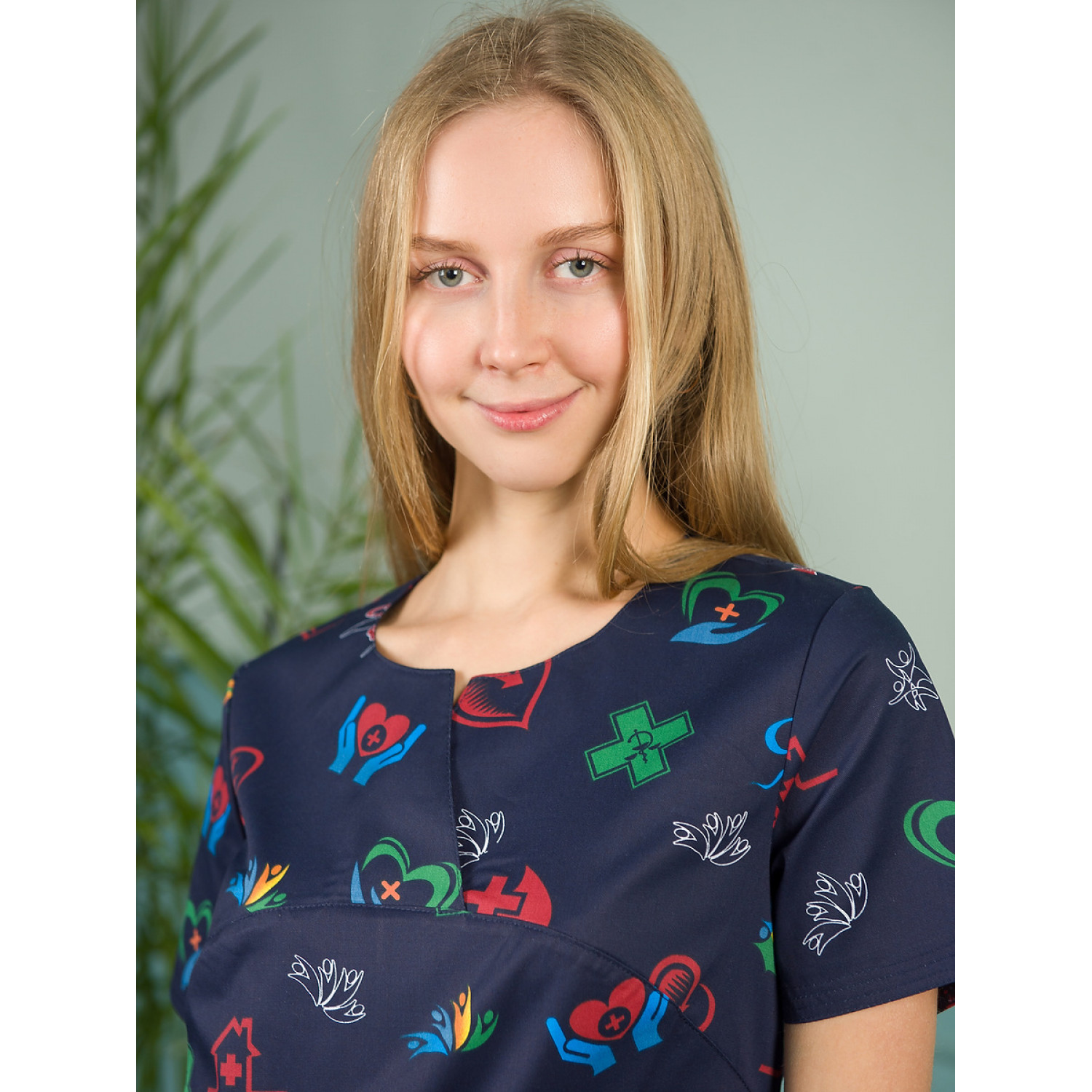 Рубашка М-281(N3-Y2) ткань Элит-145/Стрейч-Принт