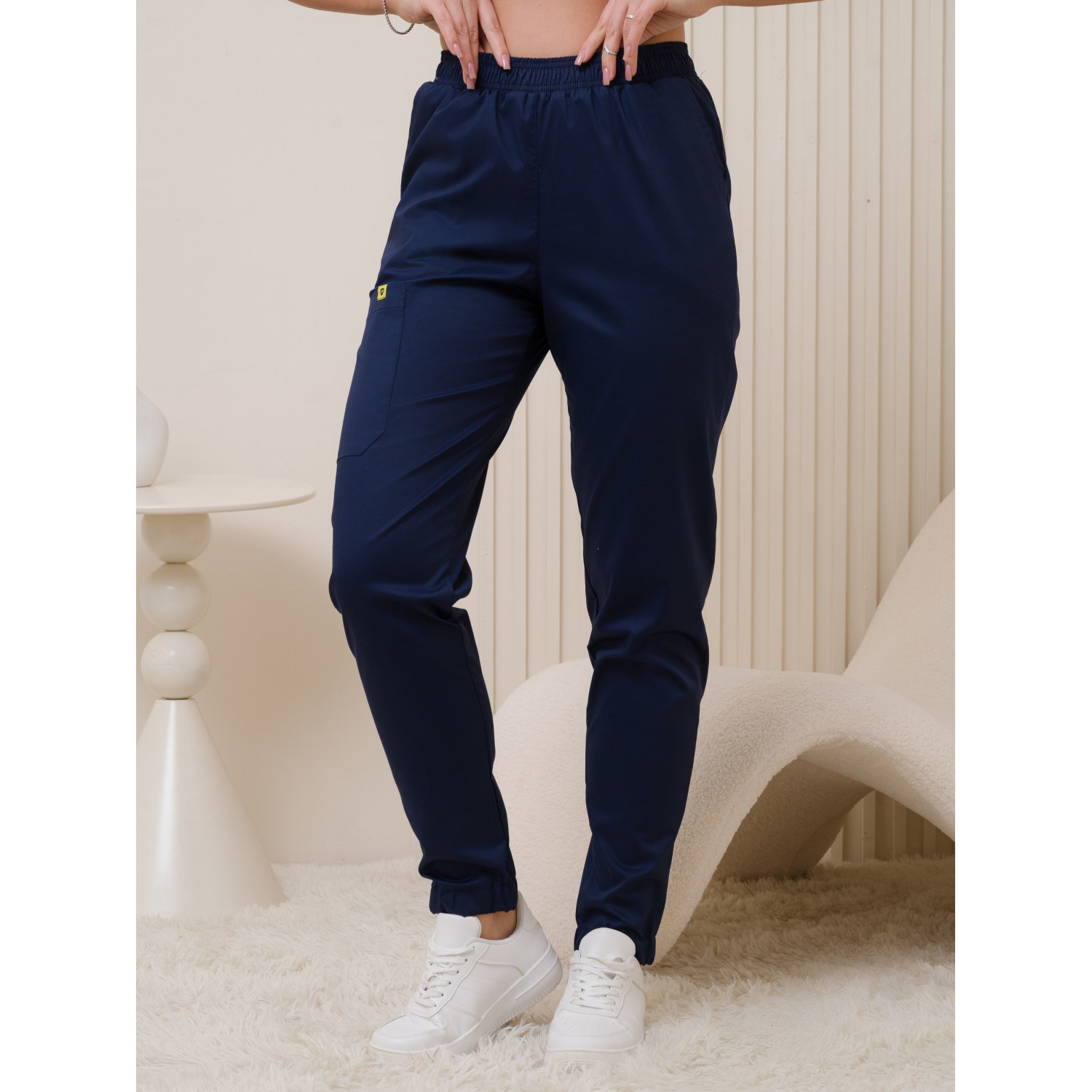 Брюки медицинские жен. М-319-63 ткань Элит-145/Стрейч