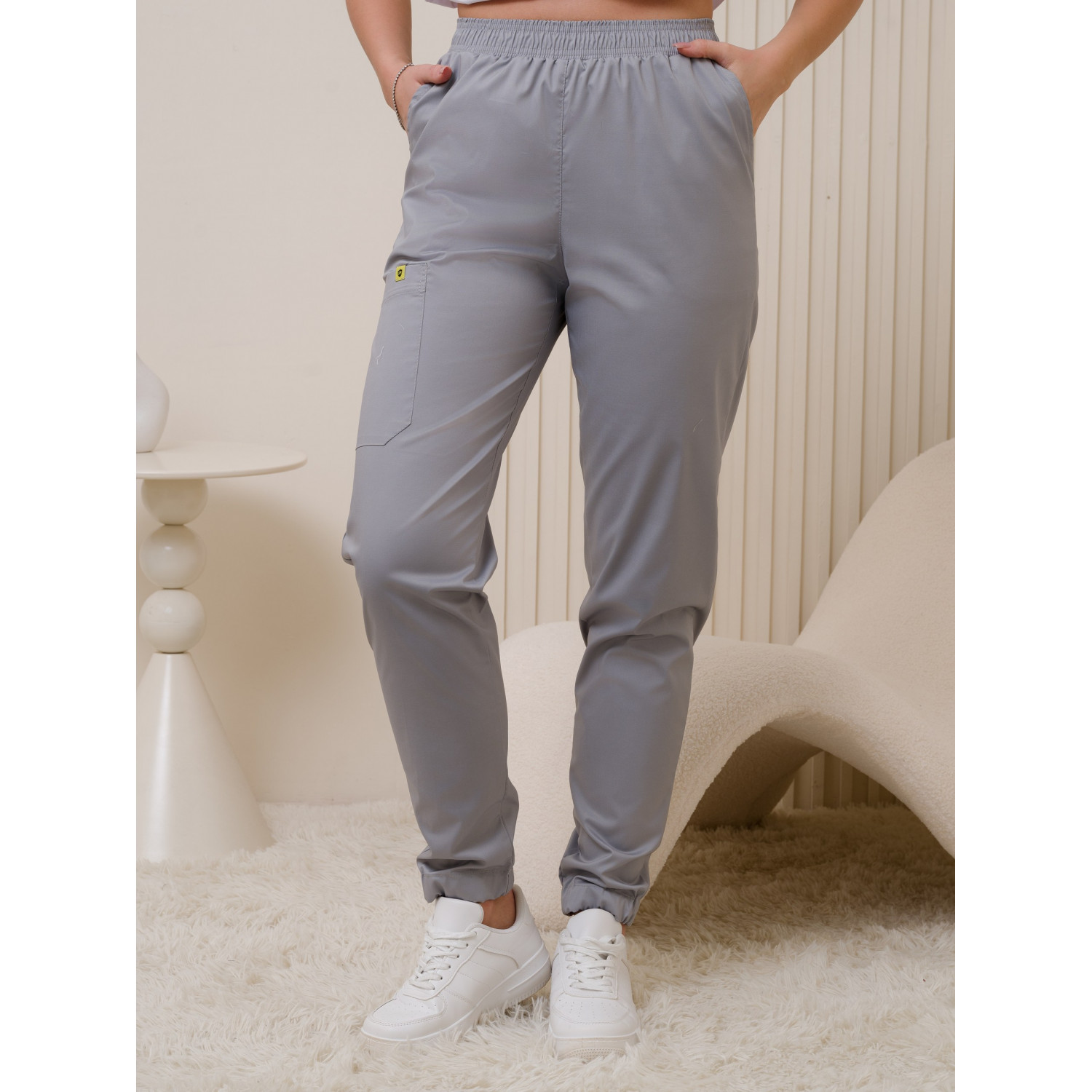 Брюки медицинские жен. М-319-39 ткань Элит-145/Стрейч