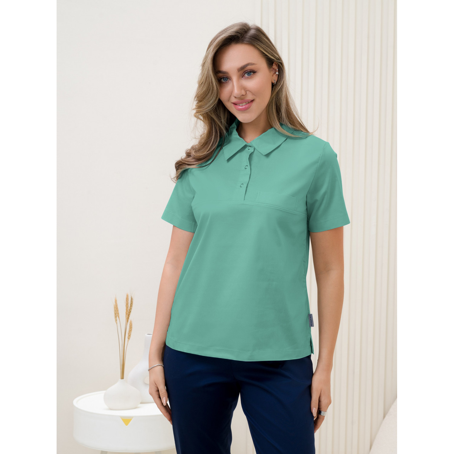 Поло медицинское женское М-283-FZ-1