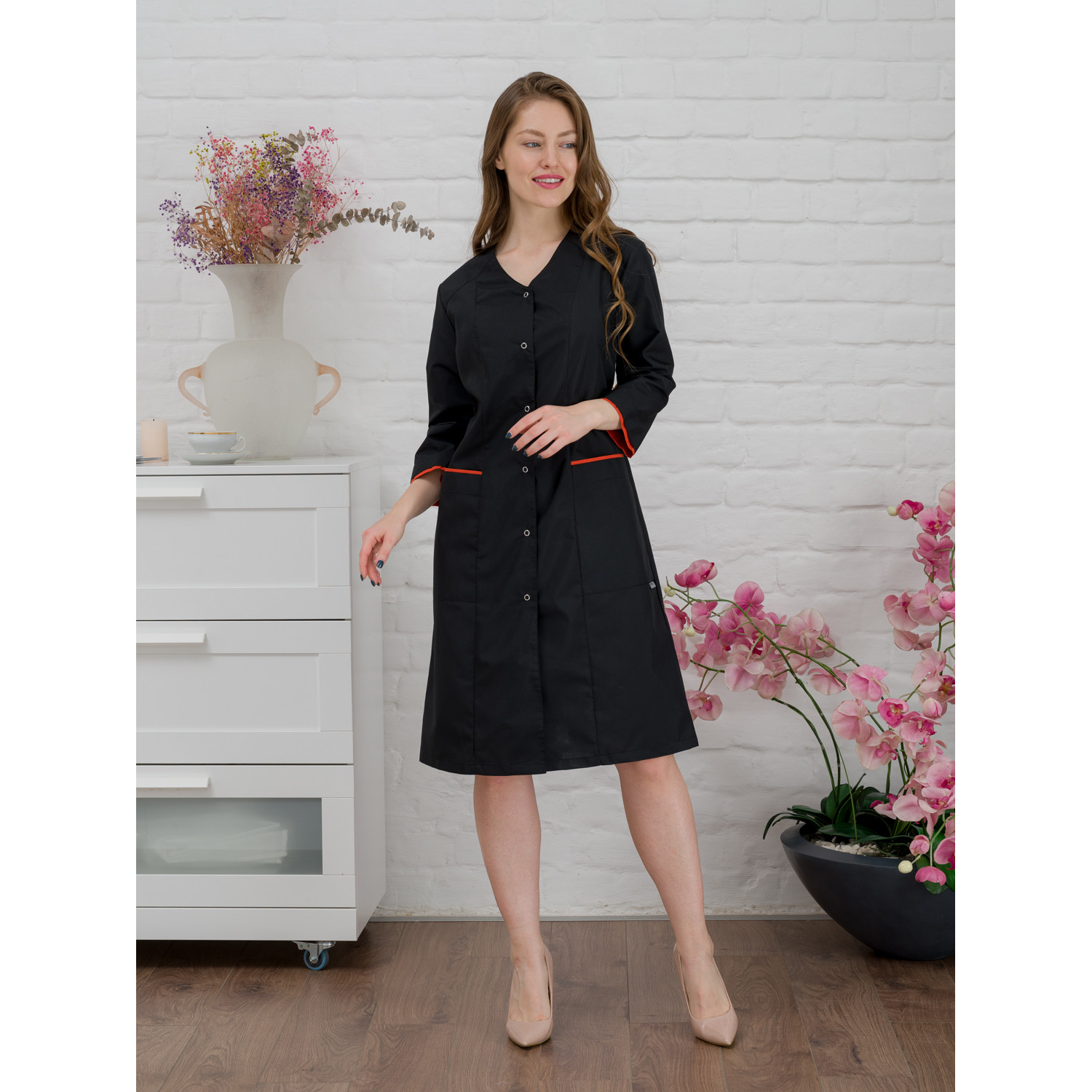 Халат медицинский жен. М-038-124(21) ткань Тиси