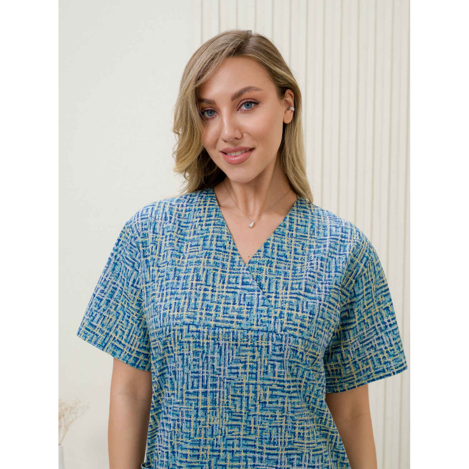 Рубашка мед. М-201-13367 ткань Поплин