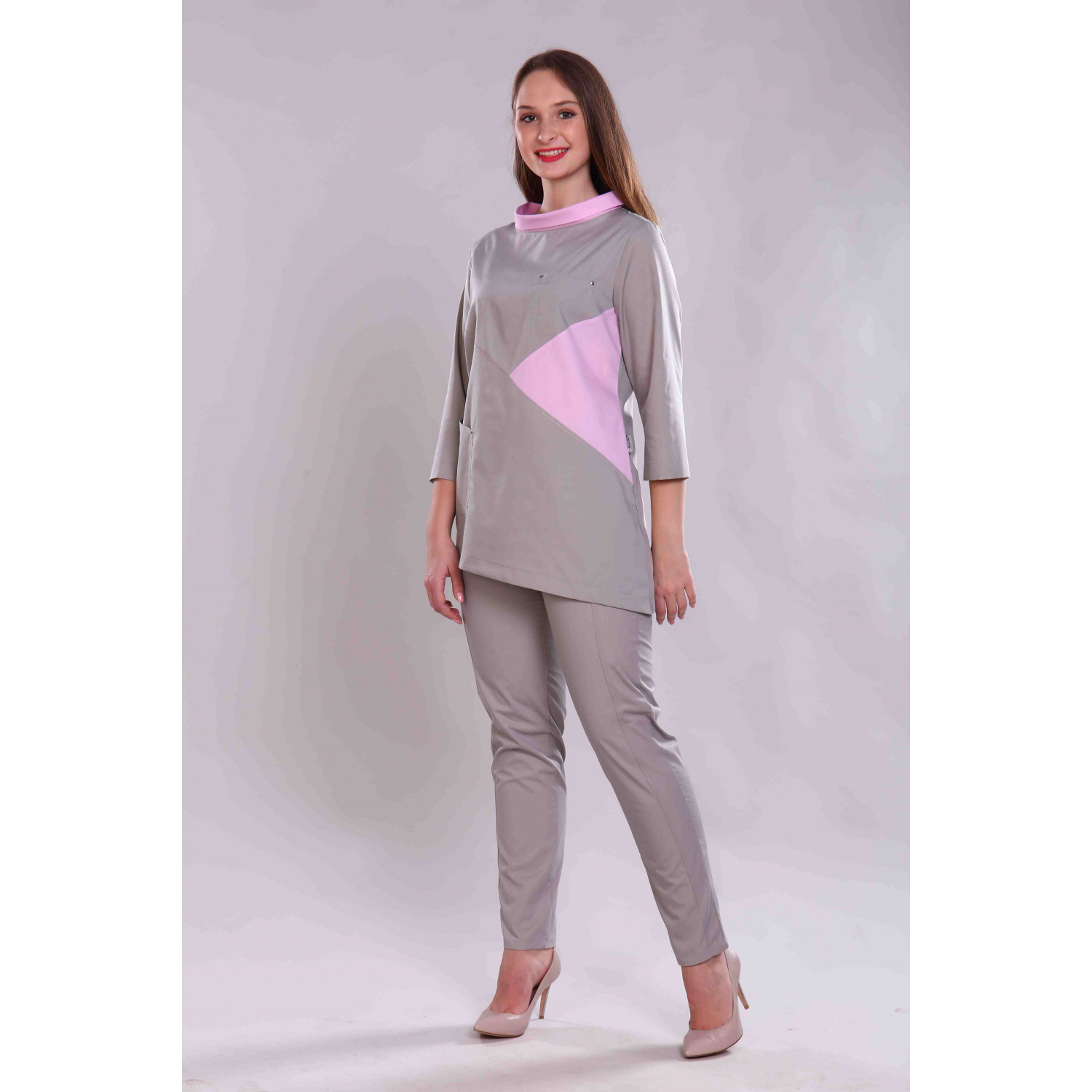 Рубашка мед. жен. М-261 ткань ТиСи