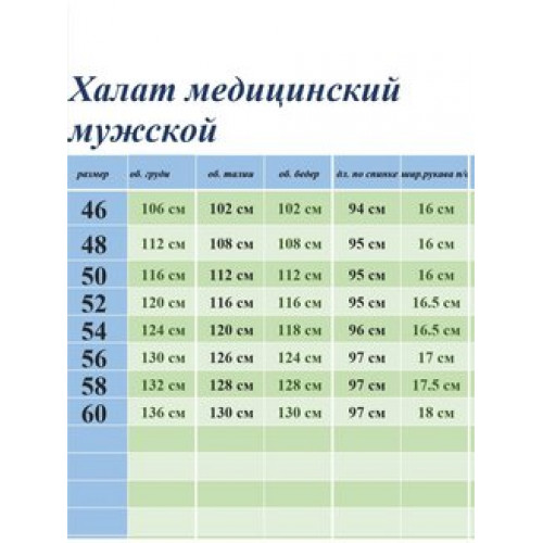 Халат медицинский муж. М-076 ткань Элит-145