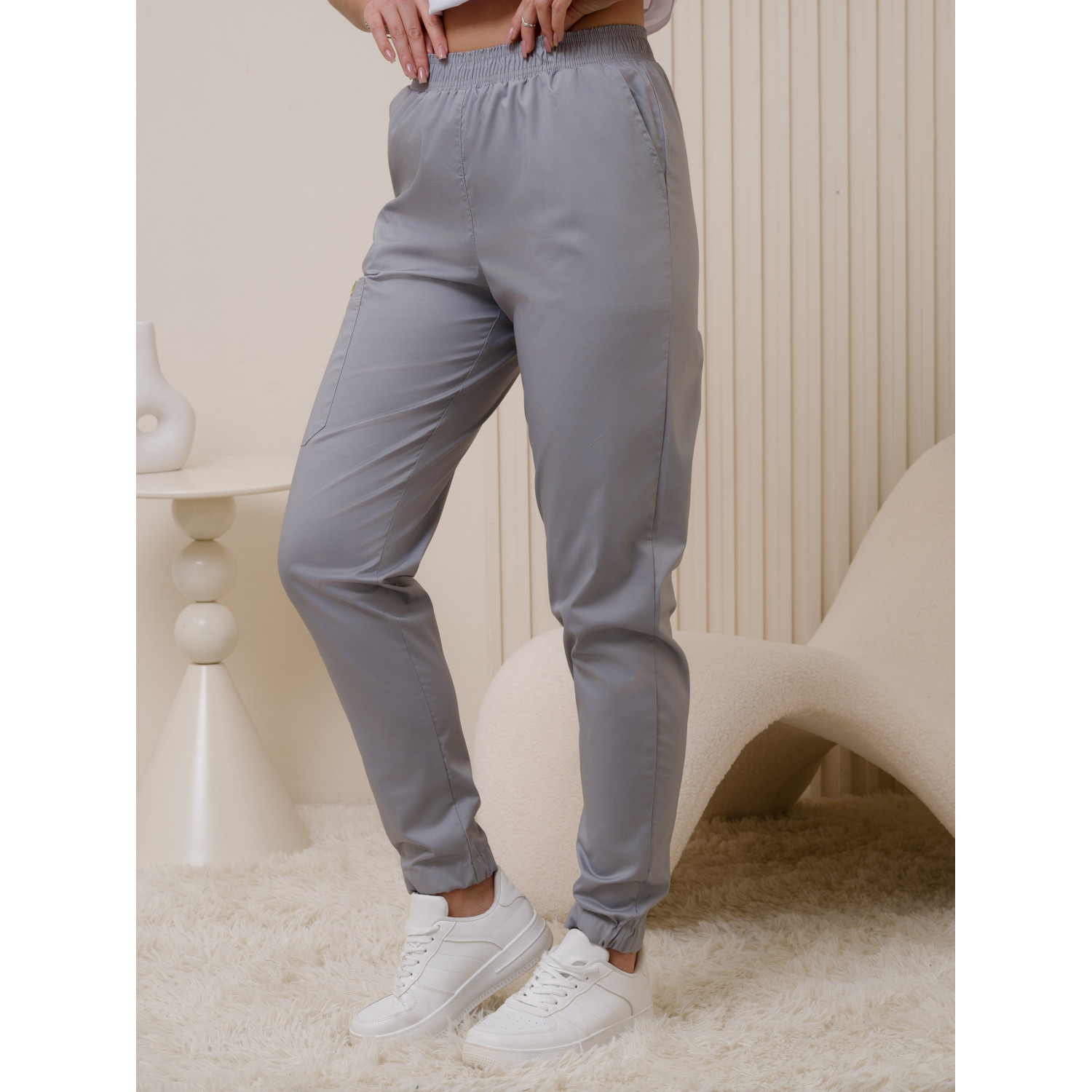 Брюки медицинские жен. М-319-39 ткань Элит-145/Стрейч