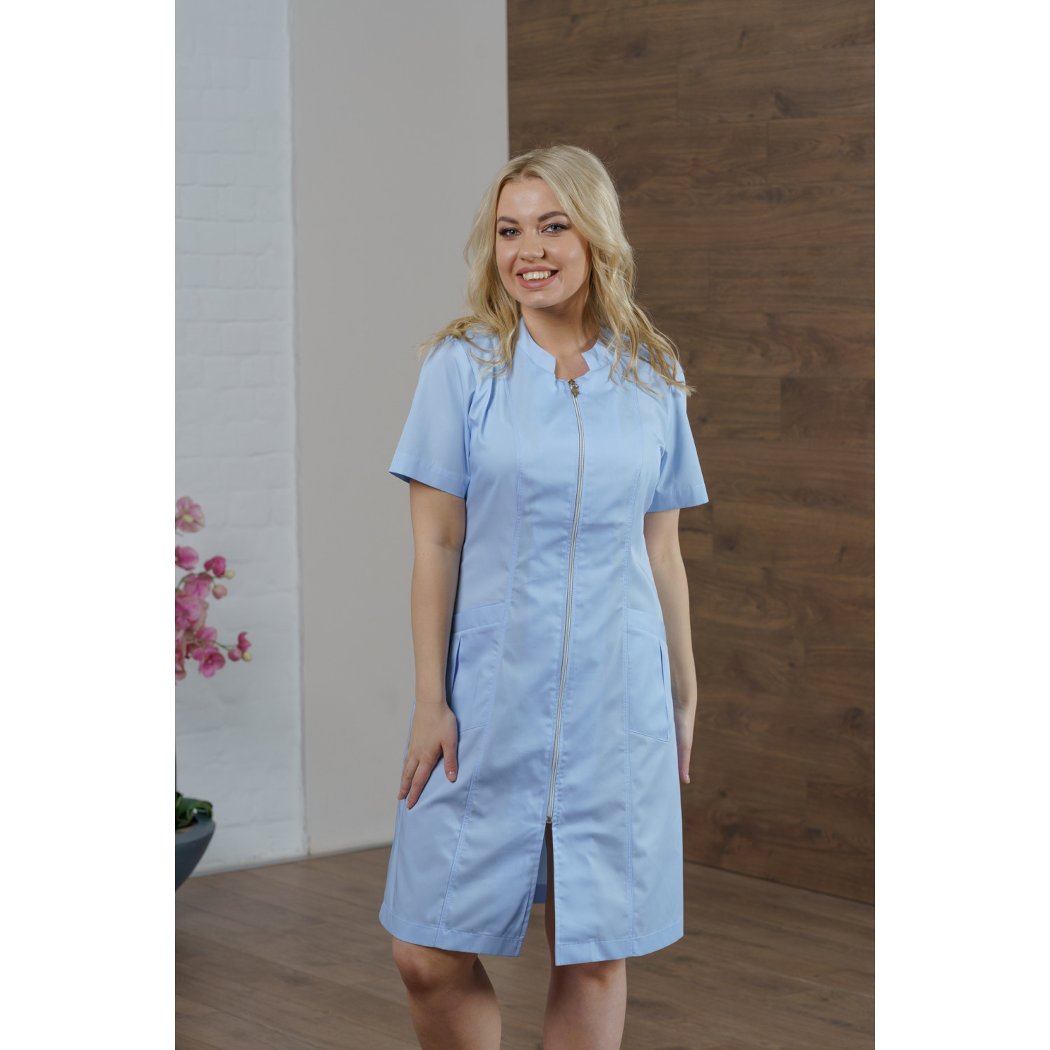 Халат медицинский жен. М-065АК ткань Элит-145