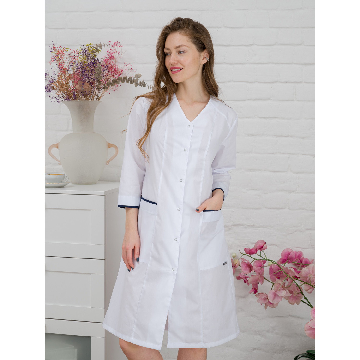 Халат медицинский жен. М-038(63) ткань Тиси