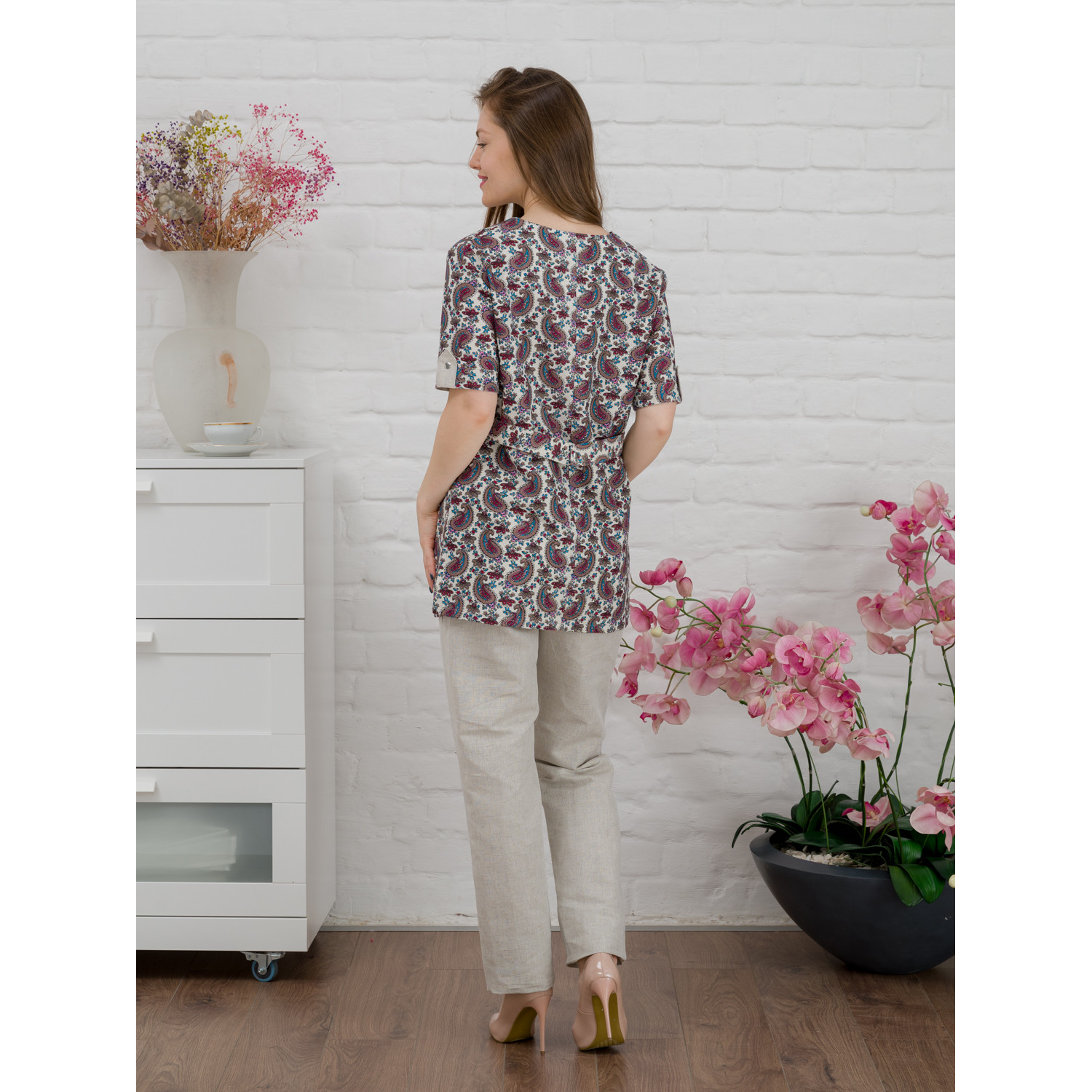 Костюм медицинский жен. М-160 ткань п/Лен