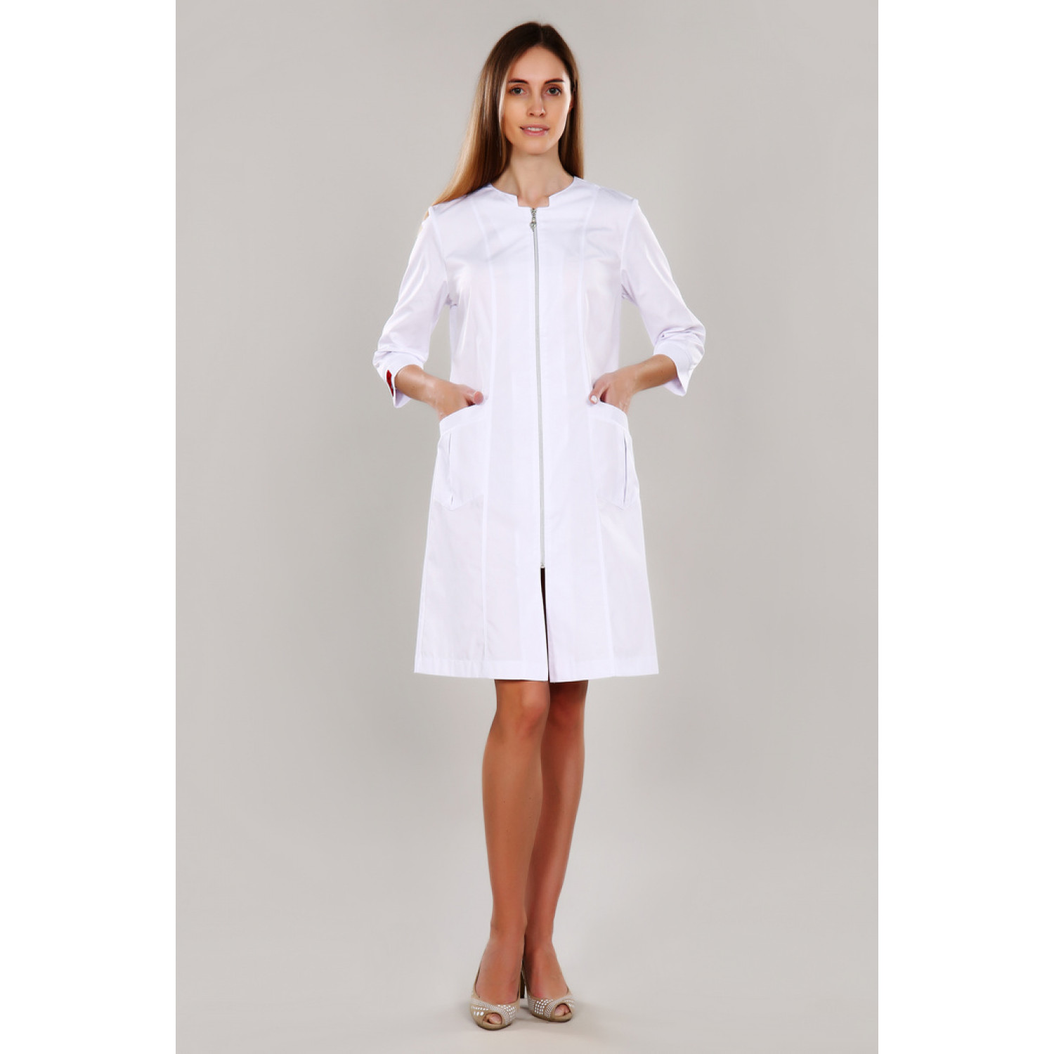 Халат медицинский жен. М-069(6) ткань Элит-145