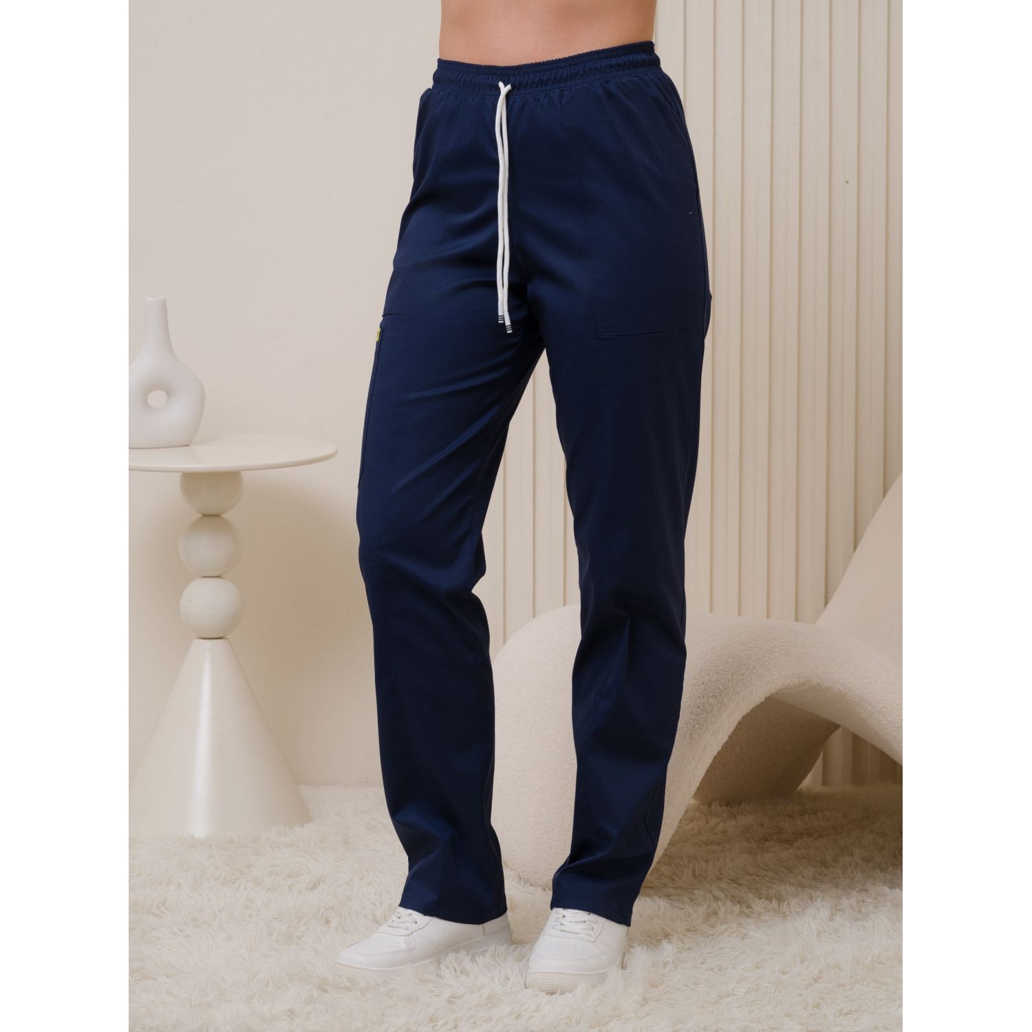 Брюки медицинские жен. М-318-63 ткань Элит-145/Стрейч