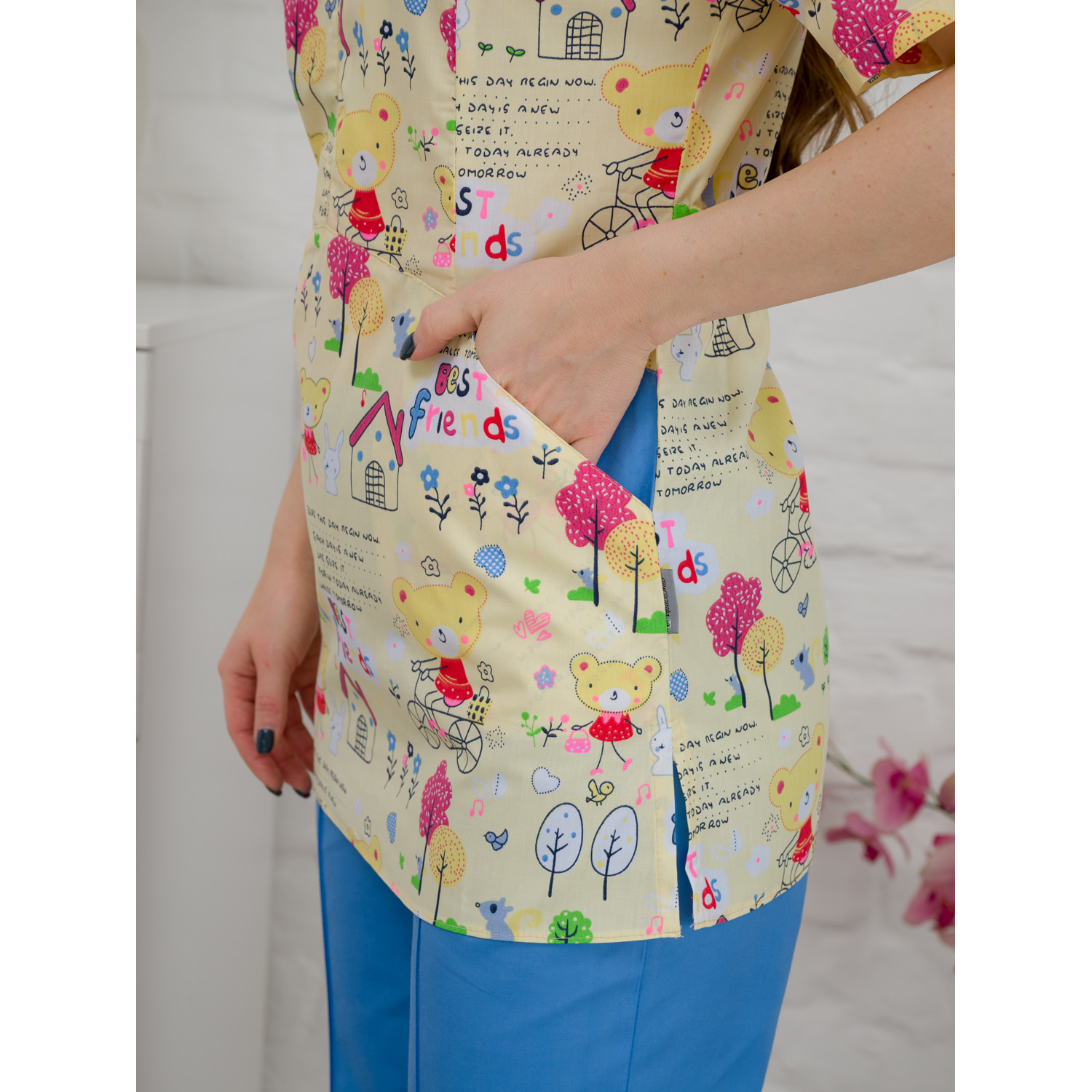 Костюм медицинский жен. М-111П ткань Тиси