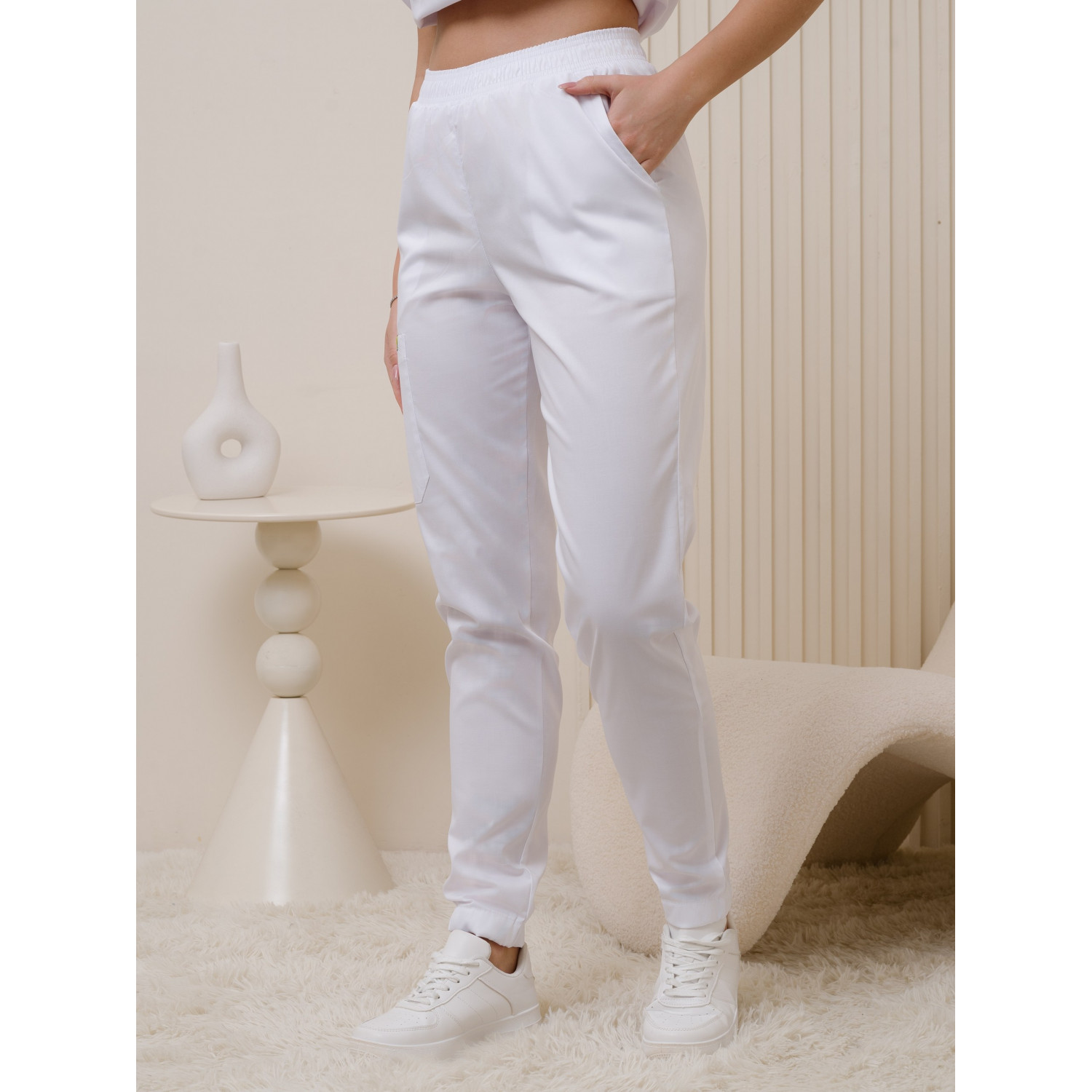 Брюки медицинские жен. М-319-0 ткань Элит-145/Стрейч