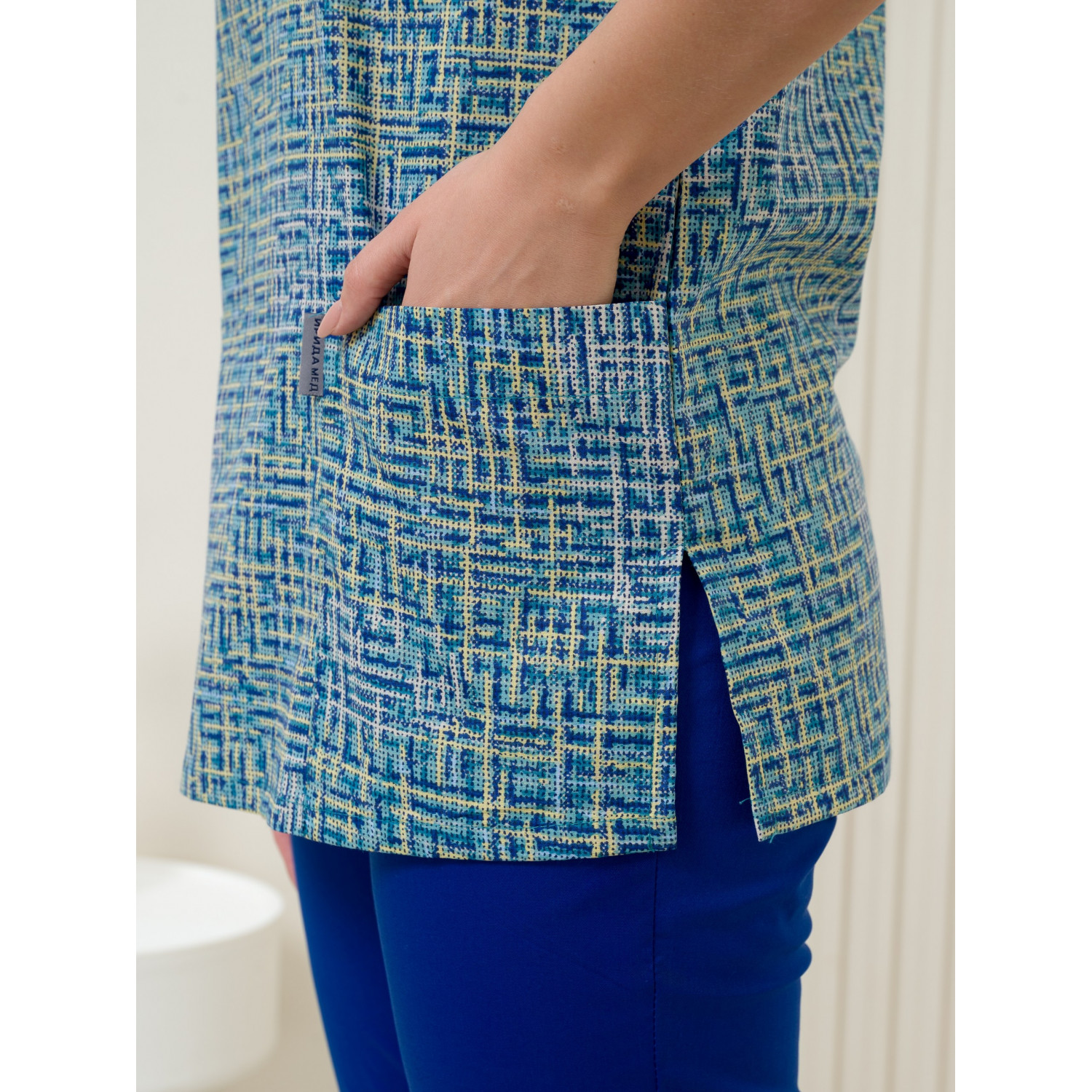 Рубашка мед. М-201-13367 ткань Поплин