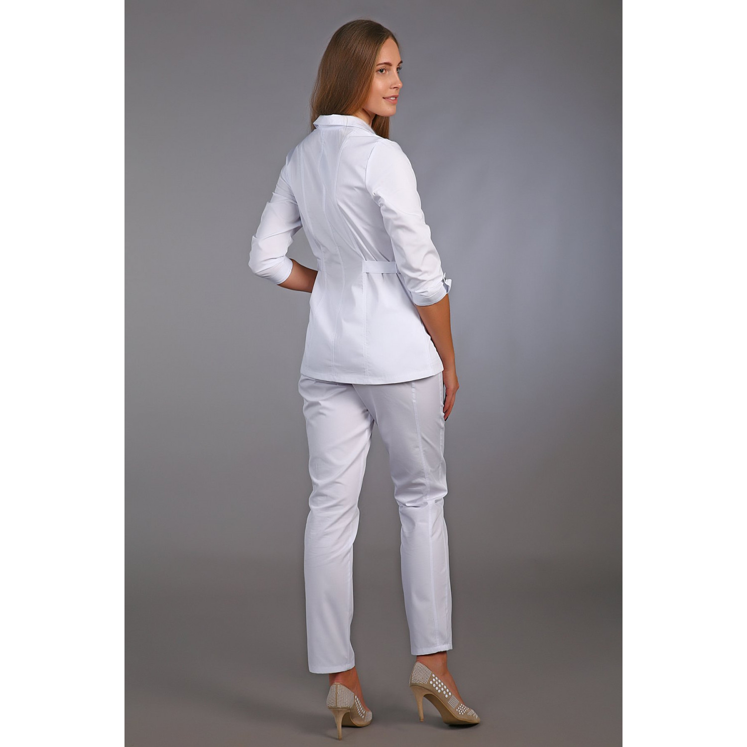 Рубашка мед. жен. М-215 ткань Элит-145