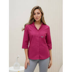 Рубашка мед. жен. М-235-56 ткань Вискоза/Стрейч Рубашка мед. жен. М-235-56 ткань Вискоза/Стрейч