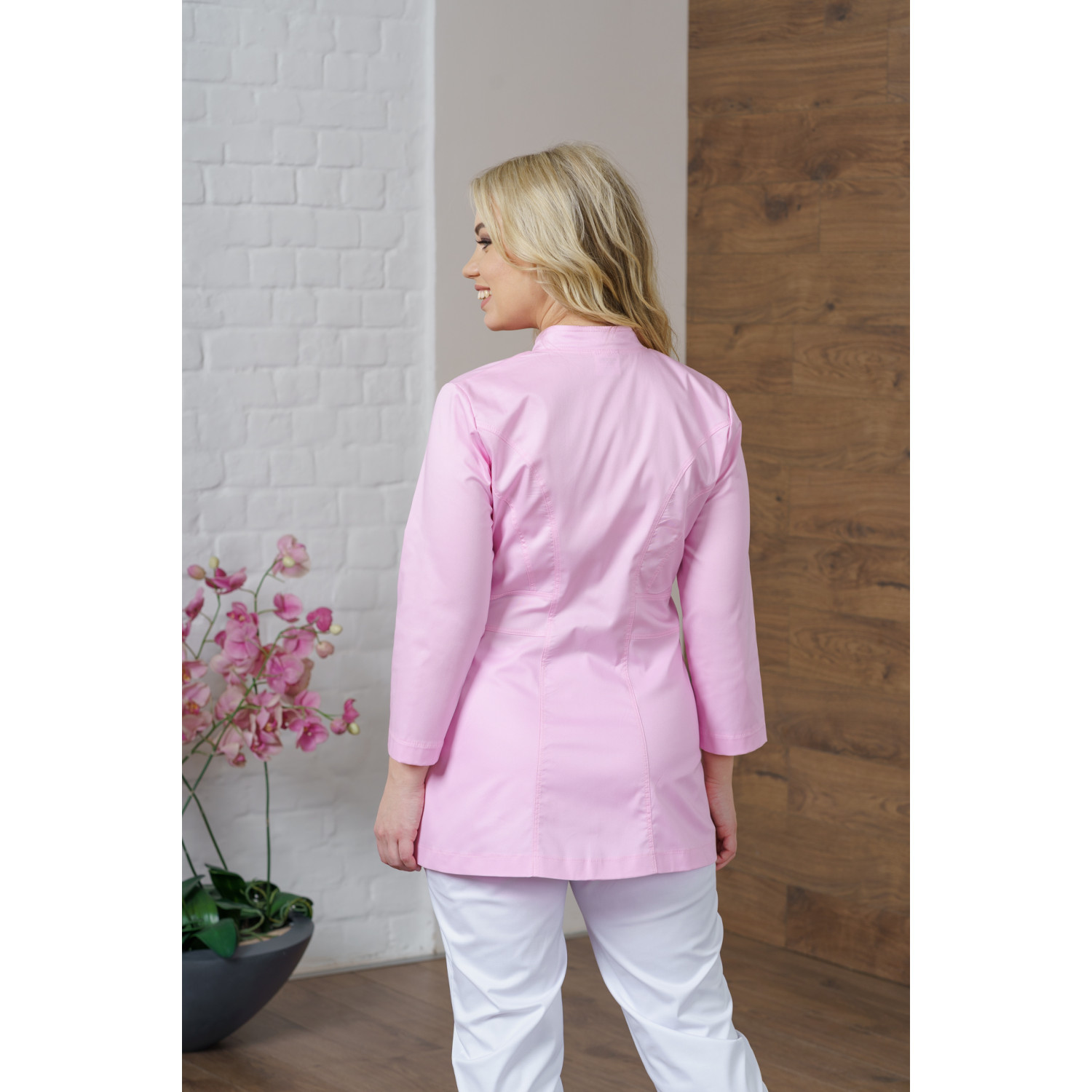 Рубашка мед. жен. М-269-34 ткань Элит-145/Стрейч