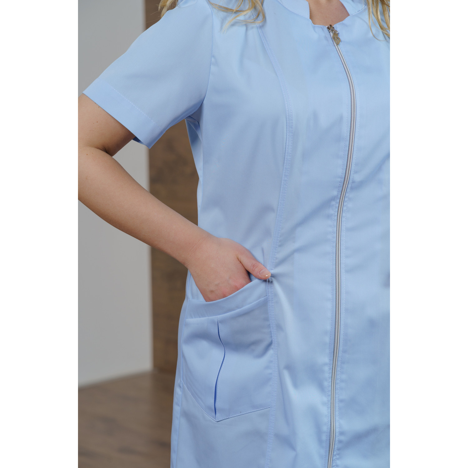 Халат медицинский жен. М-065АК ткань Элит-145