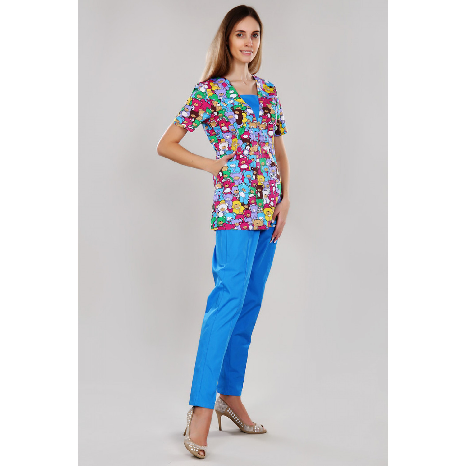 Костюм медицинский жен. М-111П ткань Тиси